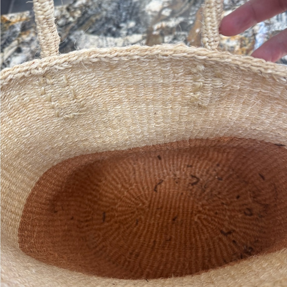 Handmade Two-Tone Tote Bag - Picture 3 of 3